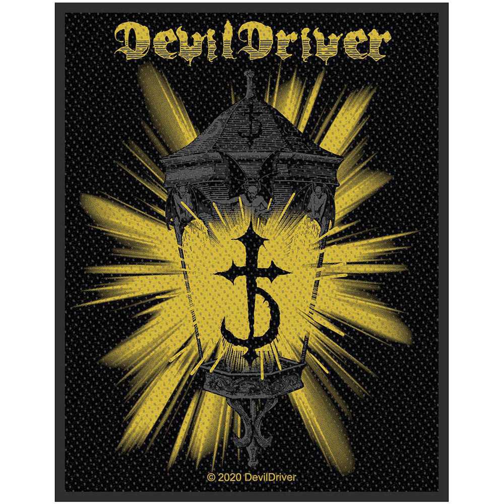 DevilDriver - Lantern Patch - Zwart/Geel